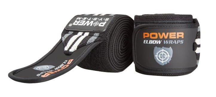

Локтевые бинты Power System Elbow Wraps PS-3600 Grey/Black