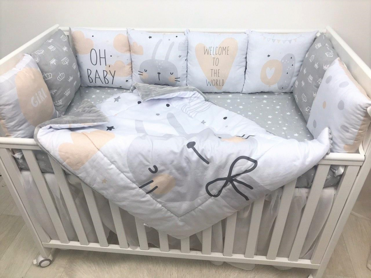 

Детский постельный набор с бортиками Moon Time Oh Baby 120*60см