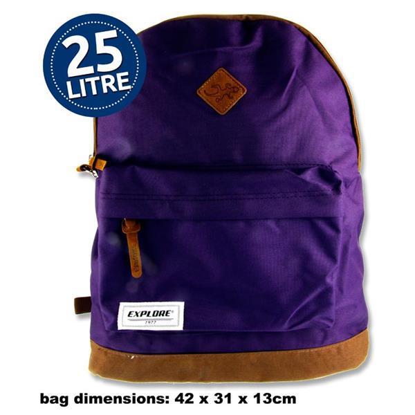

Рюкзак Premier Explore Backpack - 25 Litre - Bac Pac Purple & Tan, 42 см
