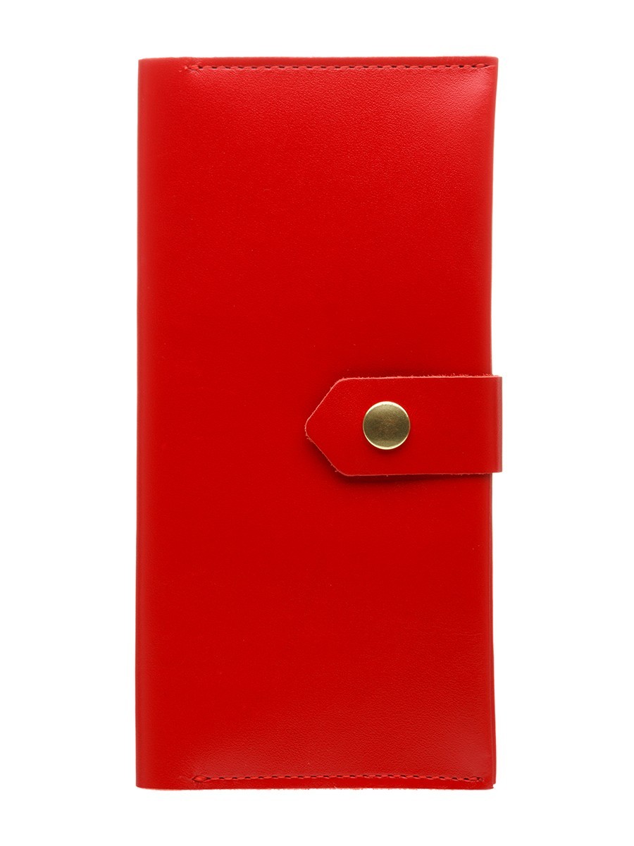 

Женский кожаный кошелек Lucky Maxi 19х9х2 см Красный
