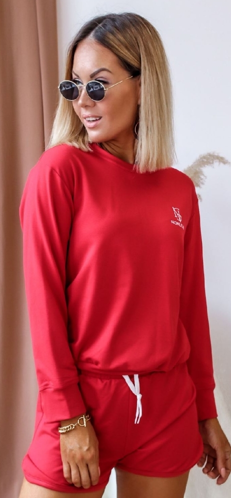

Женский спортивный костюм с шортами Fashion Woman NB20030 красный р46/48