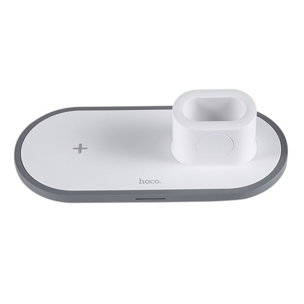 

Беспроводное зарядное устройство Hoco CW21 3 в 1 для смартфонов Apple Watch AirPods White