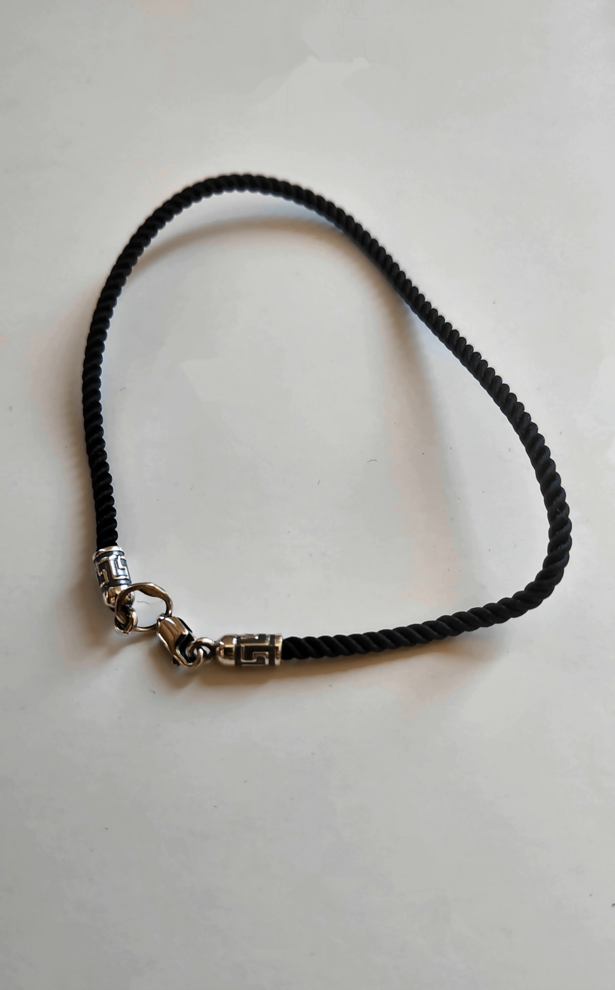 

Браслет из серебра 925° и шелка "Милан" на руку SilverArtisan 1.81106 размер 21