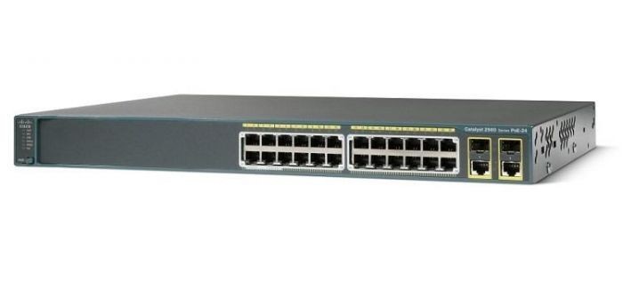 Гигабитный коммутатор cisco на 48 портов с sfp портами типа 2960 с poe