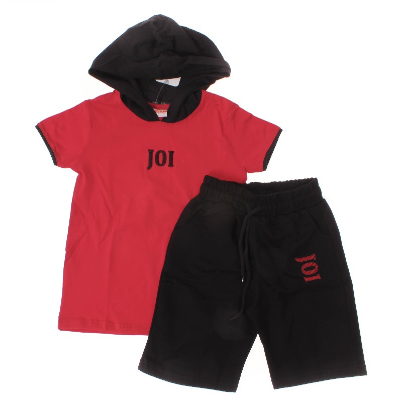 

Футболка + Шорты для мальчика JOI T-806 164 см красный/черный (302793)