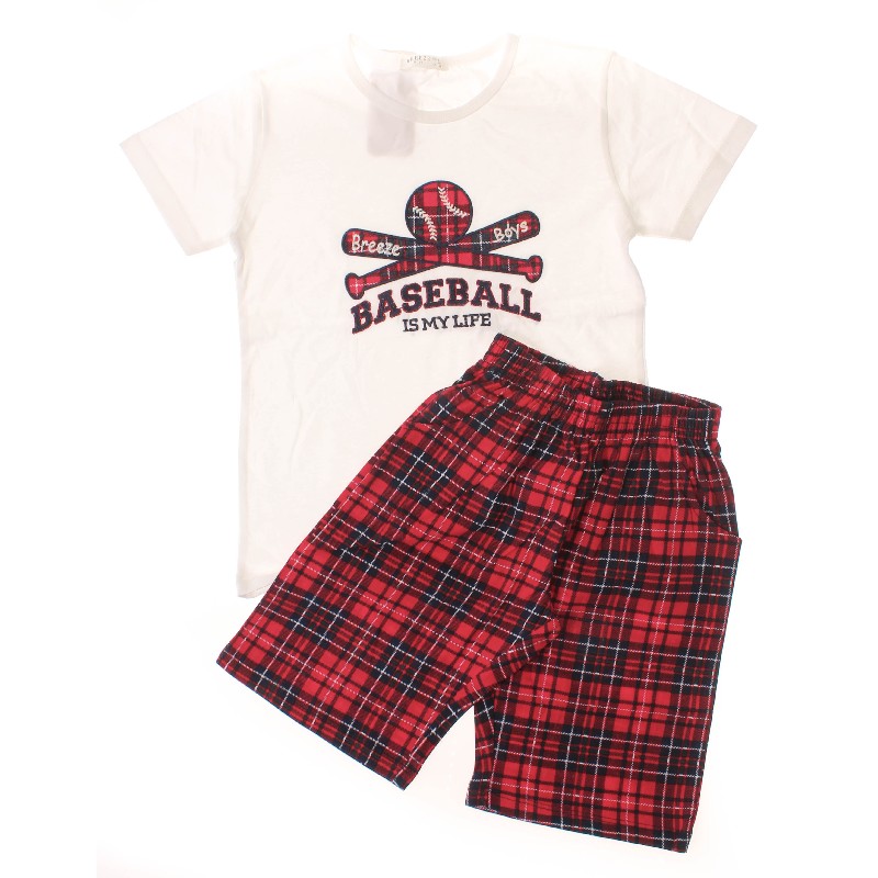 

Футболка + Шорты для мальчика BREEZE 14480 134 см кремовый/красный (304703)