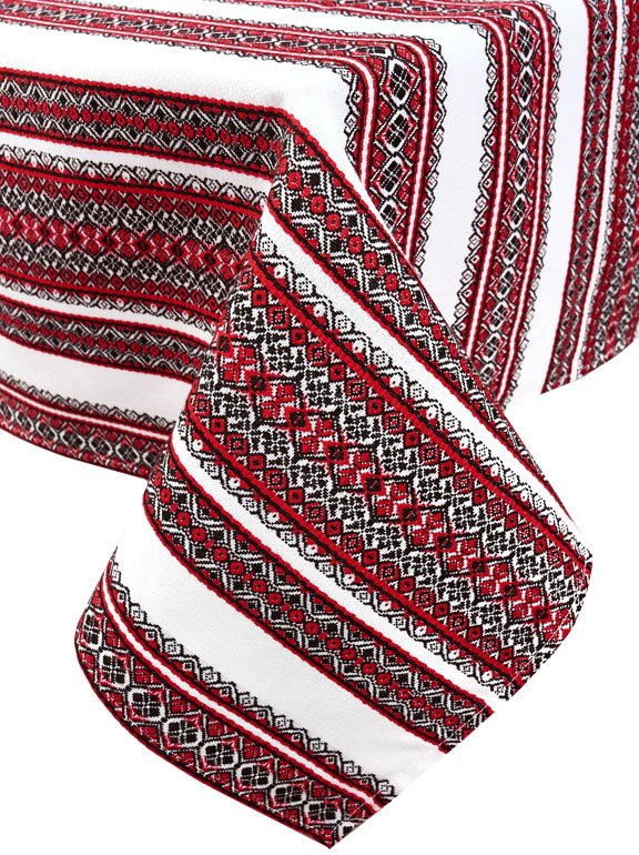 

Скатерть Edelvika 970-18/00 Красная 140х300 см