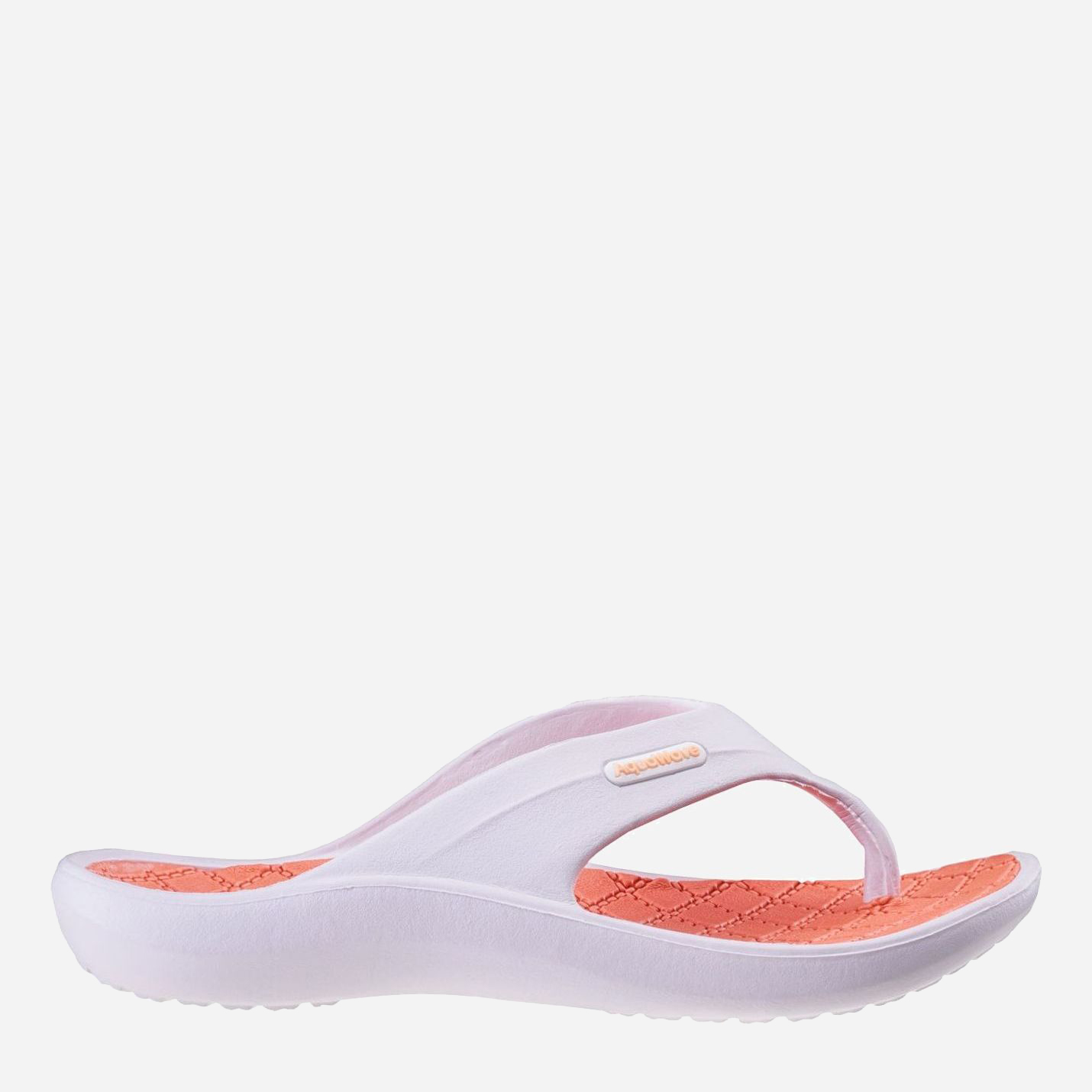 Акція на Жіночі в'єтнамки для пляжу AquaWave Alema Wmns 38 (24.5 см) White/Fresh Salmon від Rozetka