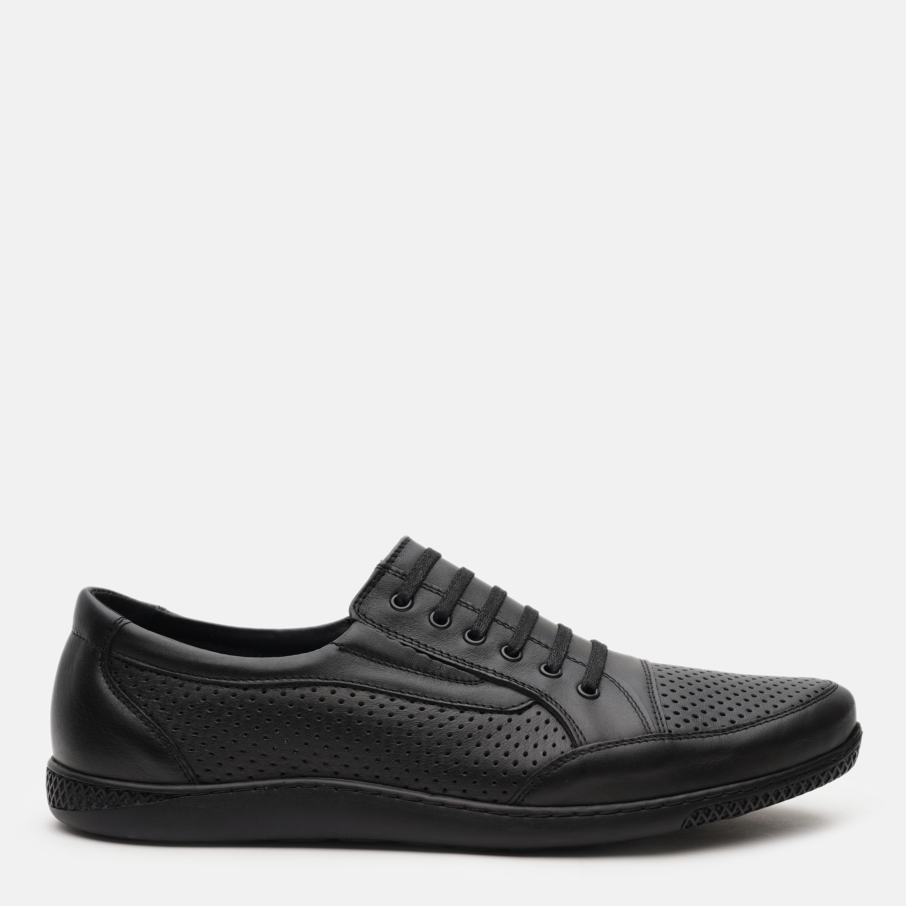 Акція на Чоловічі туфлі Prime Shoes 545 Black Leather 15-545-30118 42 28 см Чорні від Rozetka