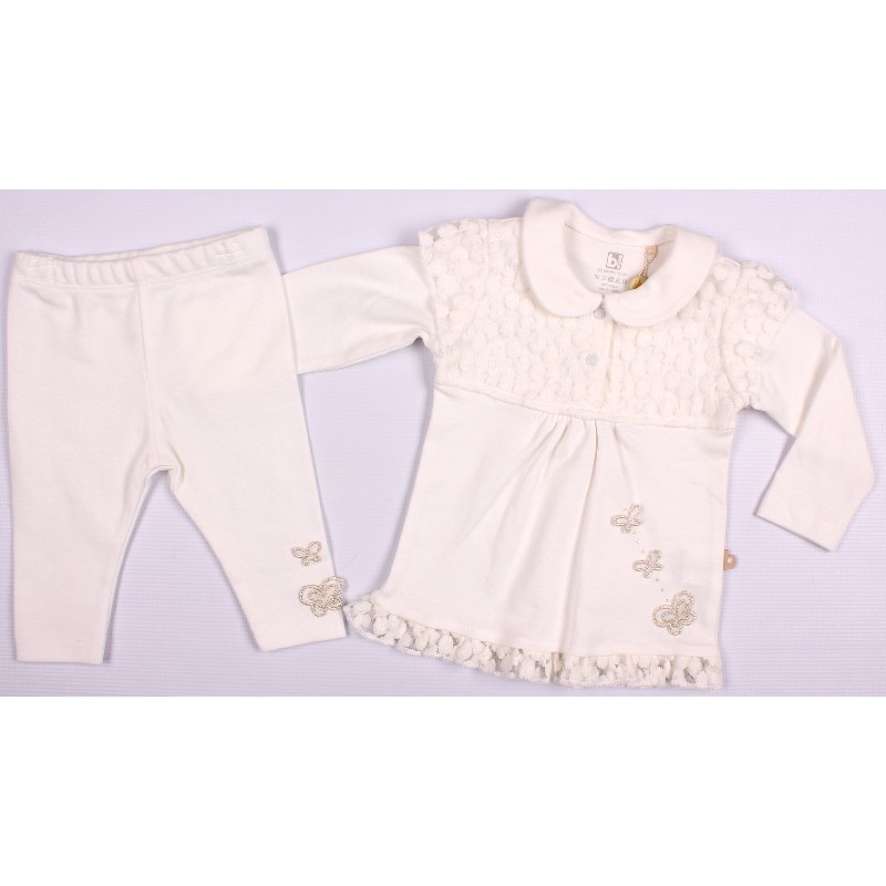 

Реглан+ползунки для девочки Bibaby BIBABY 59332 80 см кремовый