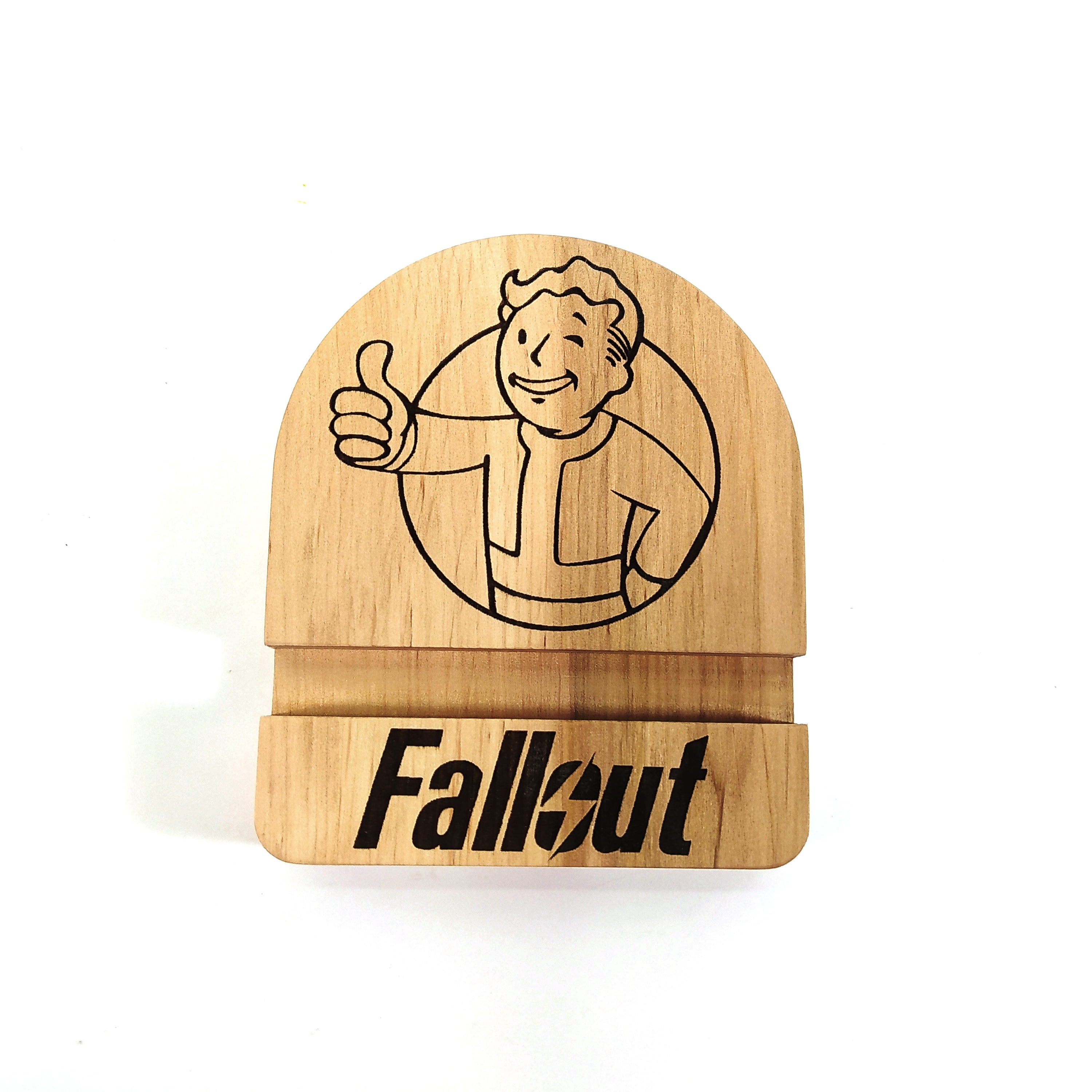 Подставка держатель под телефон смартфон планшет FALLOUT VAULT BOY 10х12х2  см Мастерская мистера Томаса дерево – фото, отзывы, характеристики в  интернет-магазине ROZETKA от продавца: WOODWORKING FANS | Купить в Украине:  Киеве, Харькове,