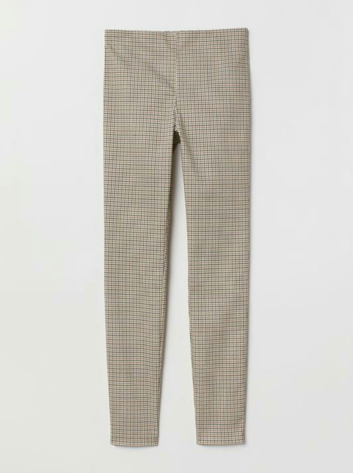 

Леггинсы H&M 40 бежевый клетка 6613068