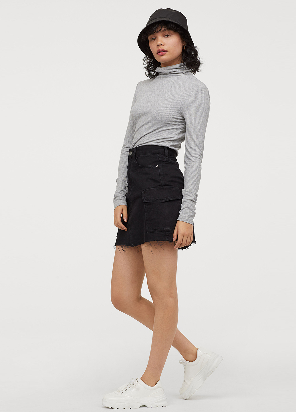 

Гольф H&  серый меланж 4188734, Гольф H&M M серый меланж 4188734