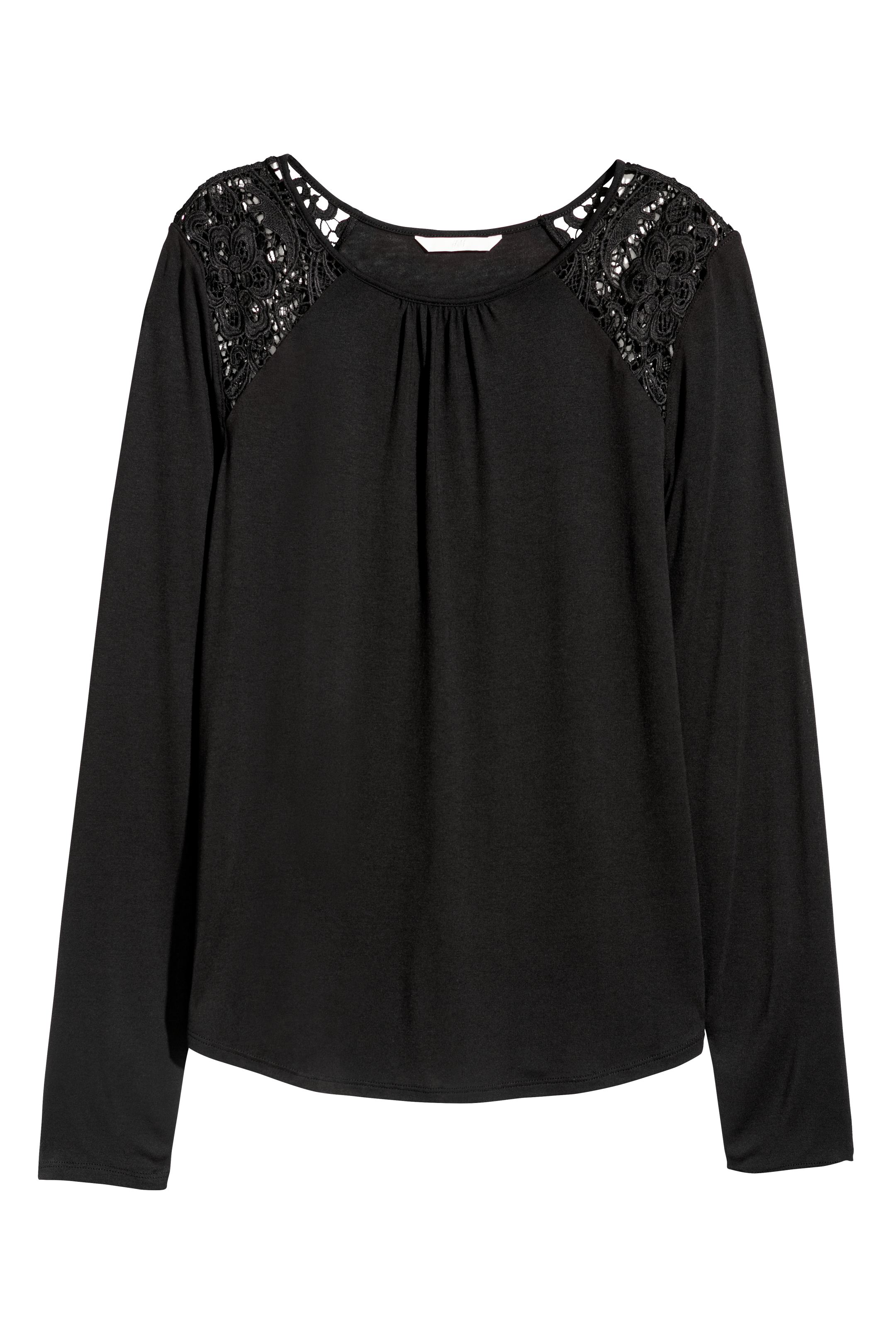

Лонгслив H&M  черный 6140996, Лонгслив H&M XS черный 6140996