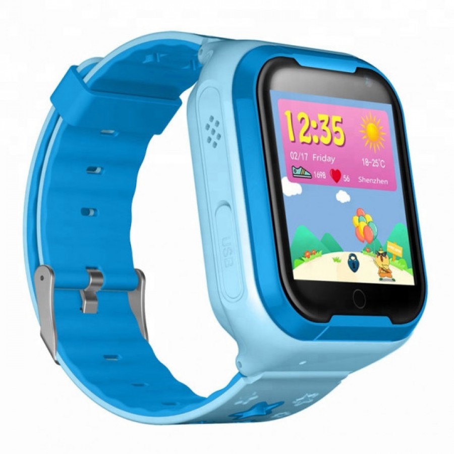 Умные детские часы-телефон с GPS трекером Smart Baby Watch Q403 Голубой ...