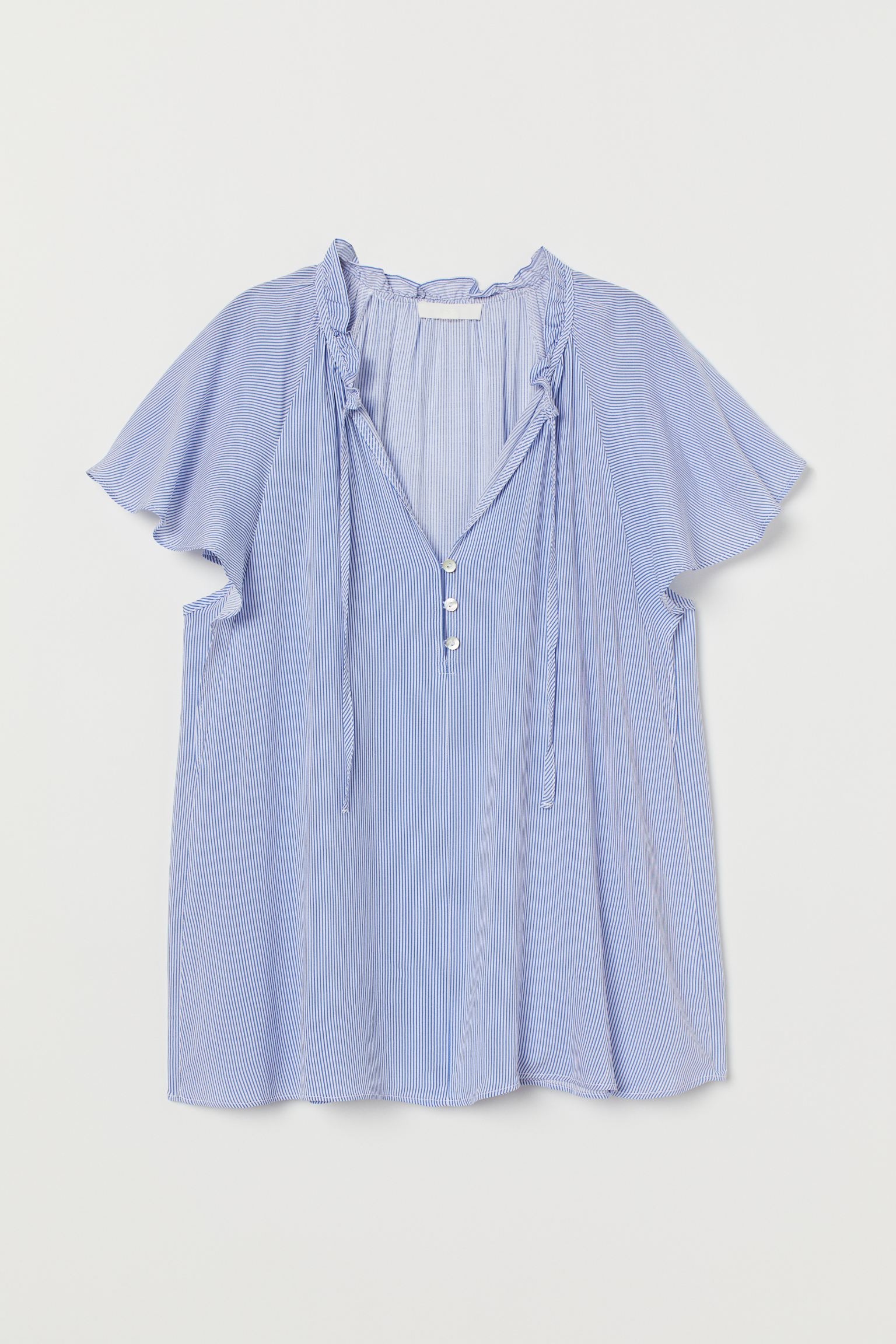 

Блуза H&M 42 бело голубой полоска 7077179