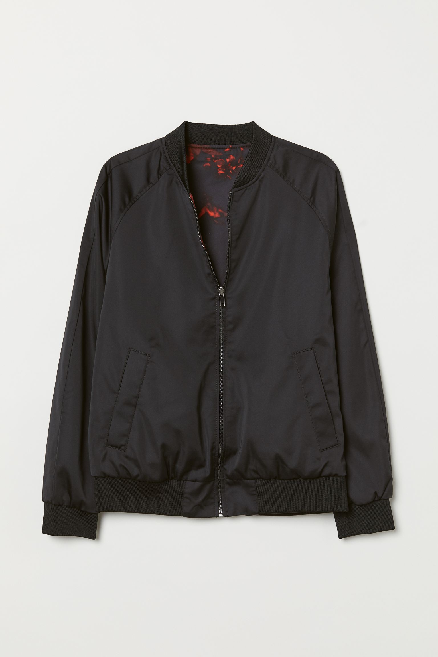 

Бомбер двухсторонний H&M XS черный 5569578