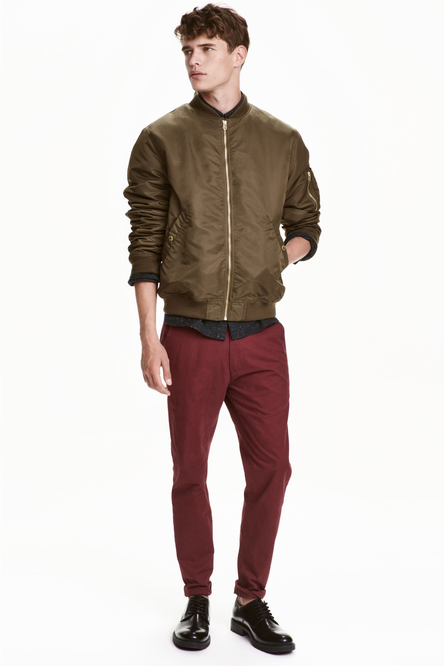 

Брюки H&M 30 бордовый 3496374