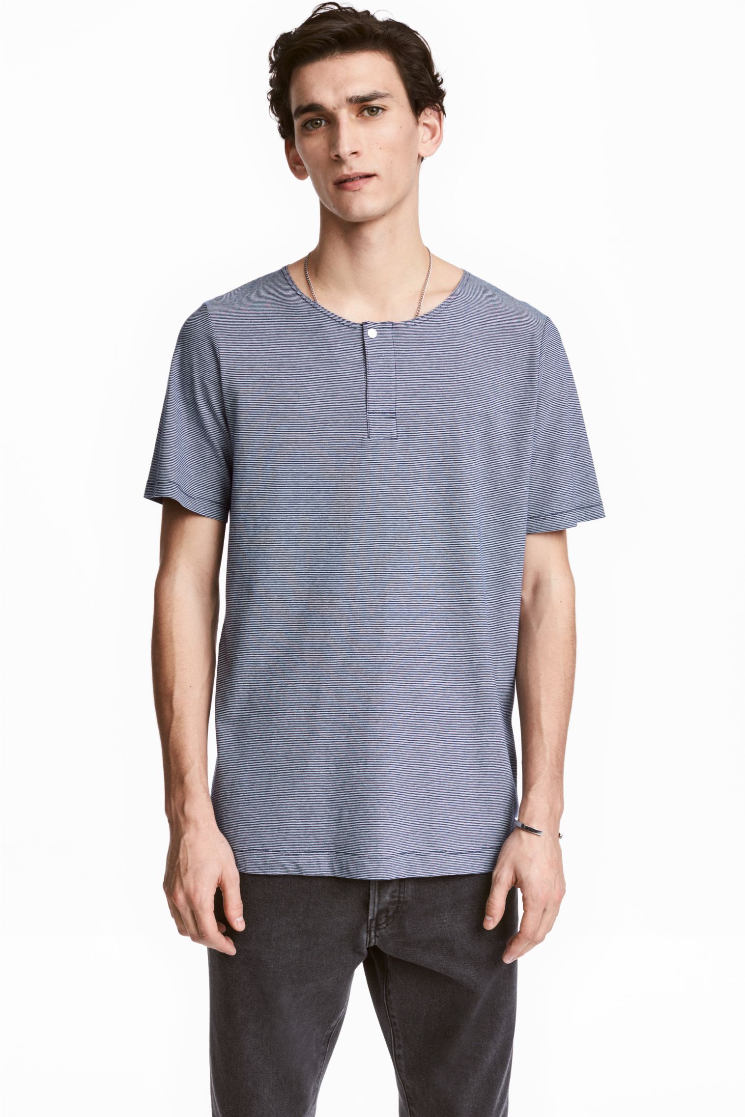 

Футболка H&M  сине белая полоска 4690355, Футболка H&M S сине белая полоска 4690355