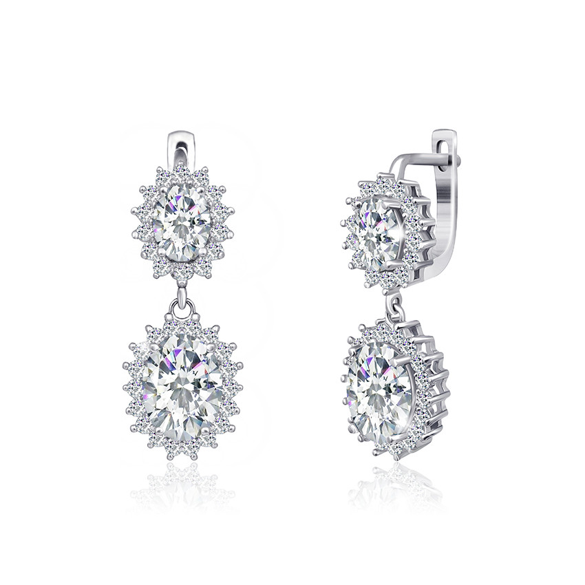 

Серебряные серьги Сильвекс 925 9 гр (СК2Ф/396)