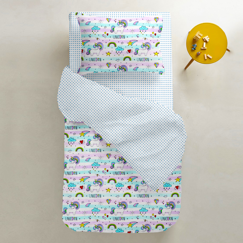 

Комплект постельного белья Cosas Unicorn Rainbow-Dots 155х215