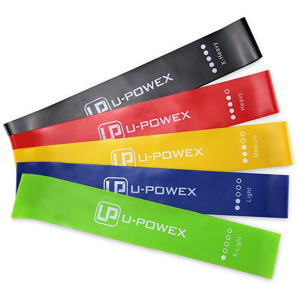 

Резинка для фитнеса упражнения, (46798), 5 цветов в наборе, фитнес лента, U-Powex