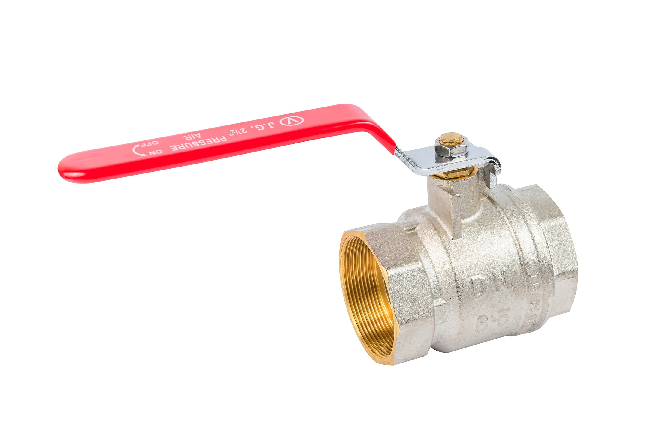 

Кран шаровый J.G. 2-1/2'' вв красная ручка для воды 50