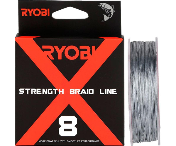 

Шнур Ryobi Strength Braid 8X Grey 150м №0.6 (арт.40404102211)
