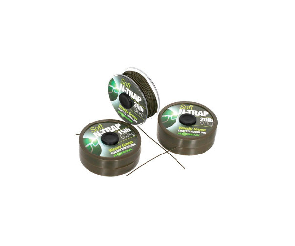 

Поводковый материал Korda с покрытием N-TRAP SOFT 30lb (арт.123410635215)