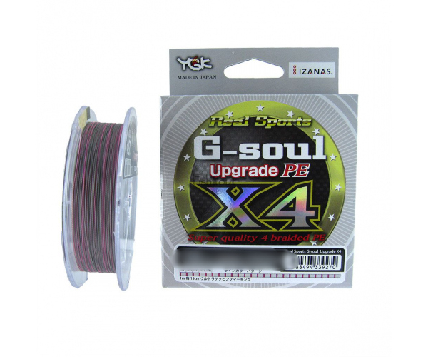 

Шнур YGK G-Soul Upgrade X4 200м PE2.0 (0.235мм) 30lb (арт.40404118196)