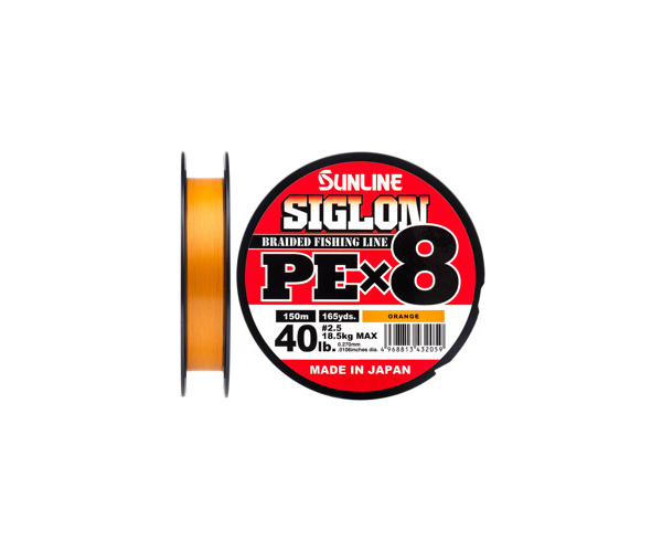 

Шнур Sunline Siglon PE х8 150m (оранж.) #2.5/0.270mm 40lb/18.5kg (арт.123416580994)