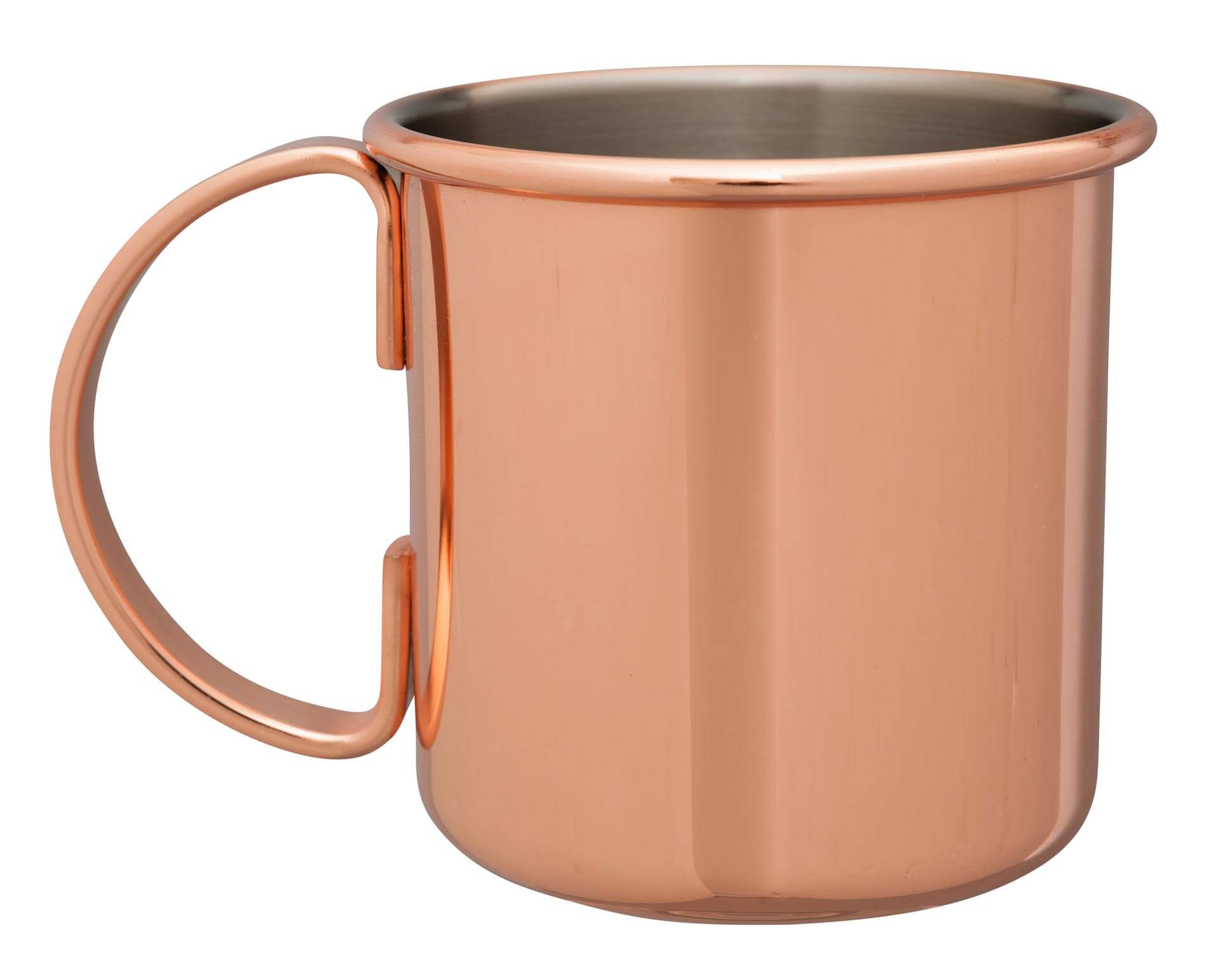 

Барная кружка Moscow mule ровная 500 мл (ручка латунь)