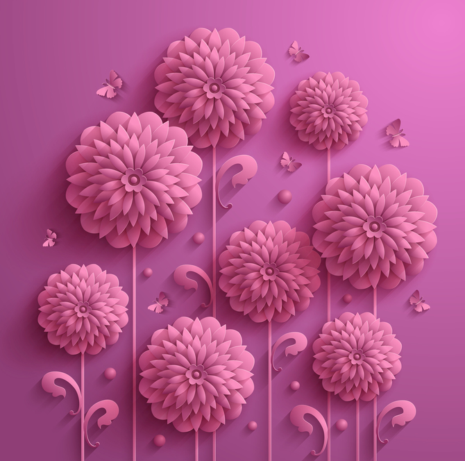 

Фотообои 3D '3D Цветы' (2599) , Деко
