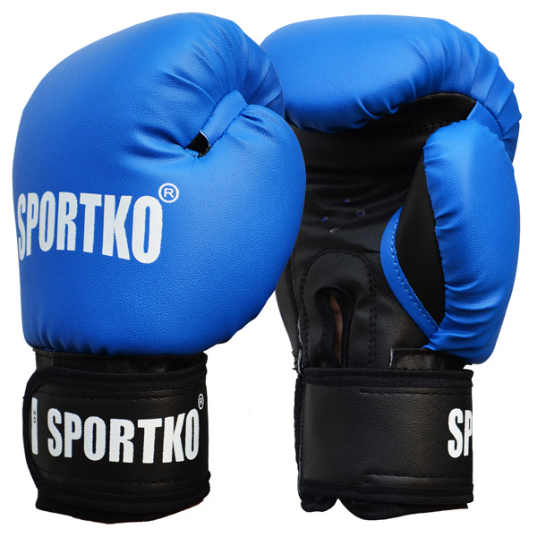 

Боксерские перчатки Sportko ПД1 16 oz синие