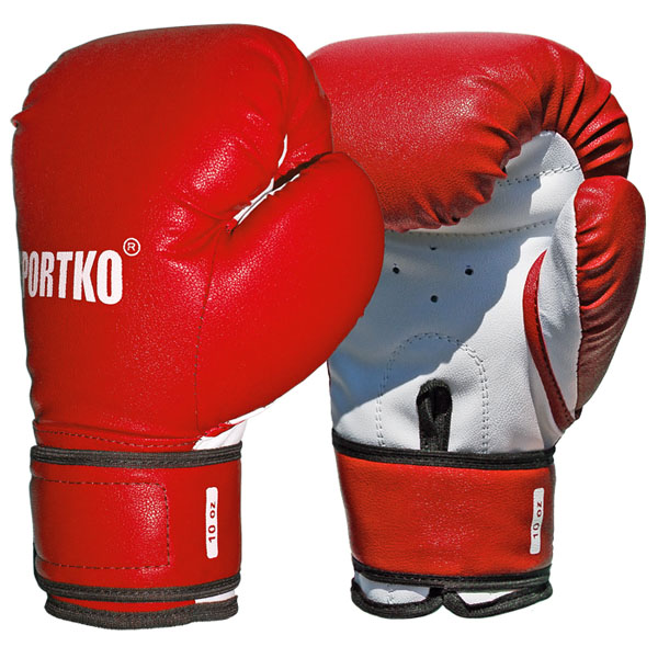 

Боксерские перчатки Sportko ПД2-10-OZ красные
