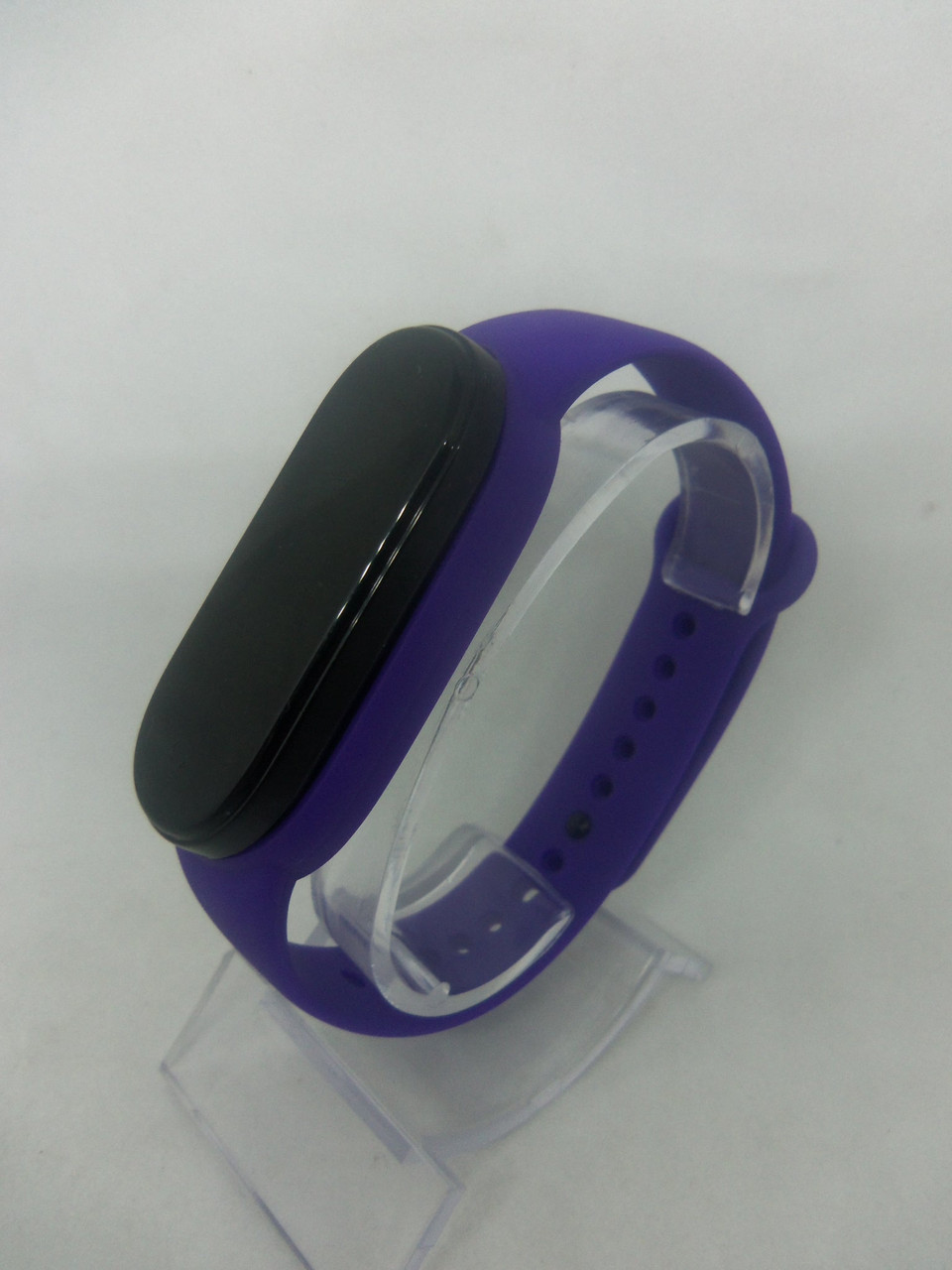 Ремешок силиконовый браслет Mi Band 5 ми бенд 5 фиолетовый – фото ...