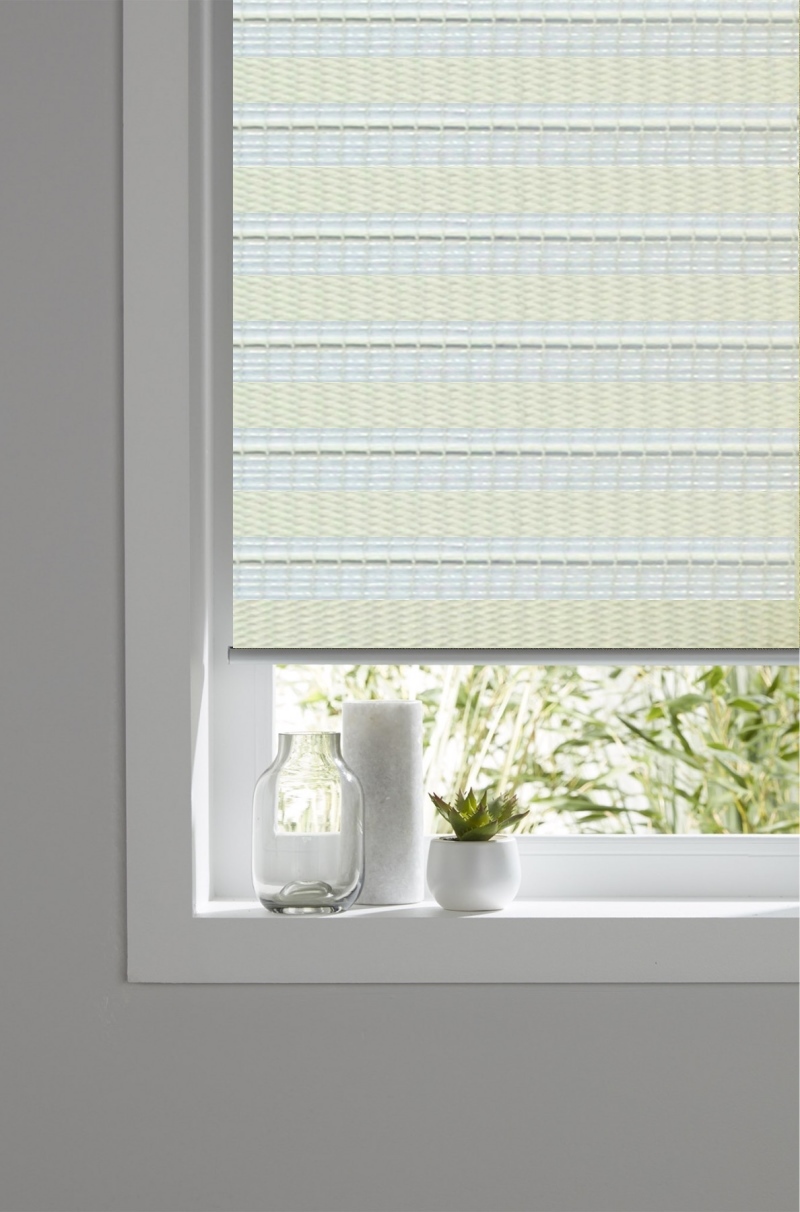 

Ролета тканевая MB System День-Ночь 150х165 см Жемчужный