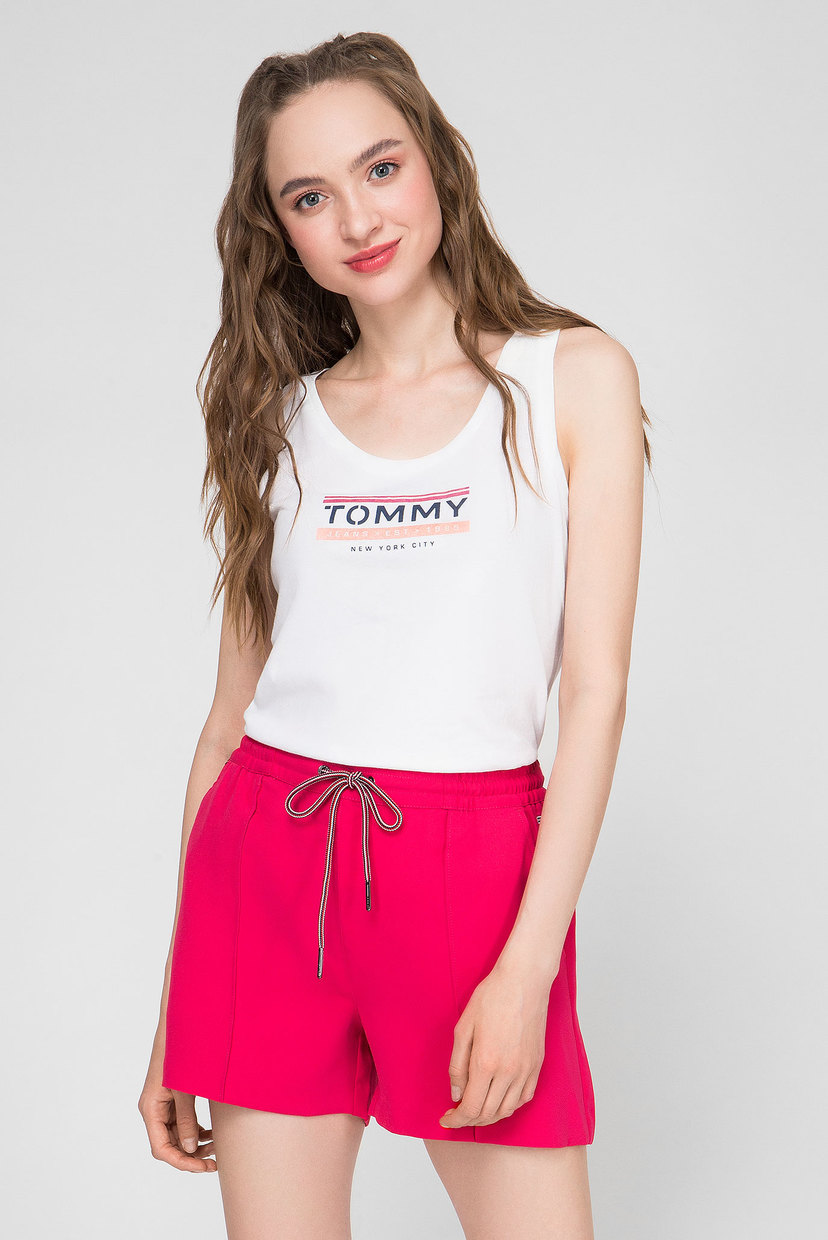 

Женская белая майка TJW LOGO TANK Tommy Hilfiger M DW0DW08243
