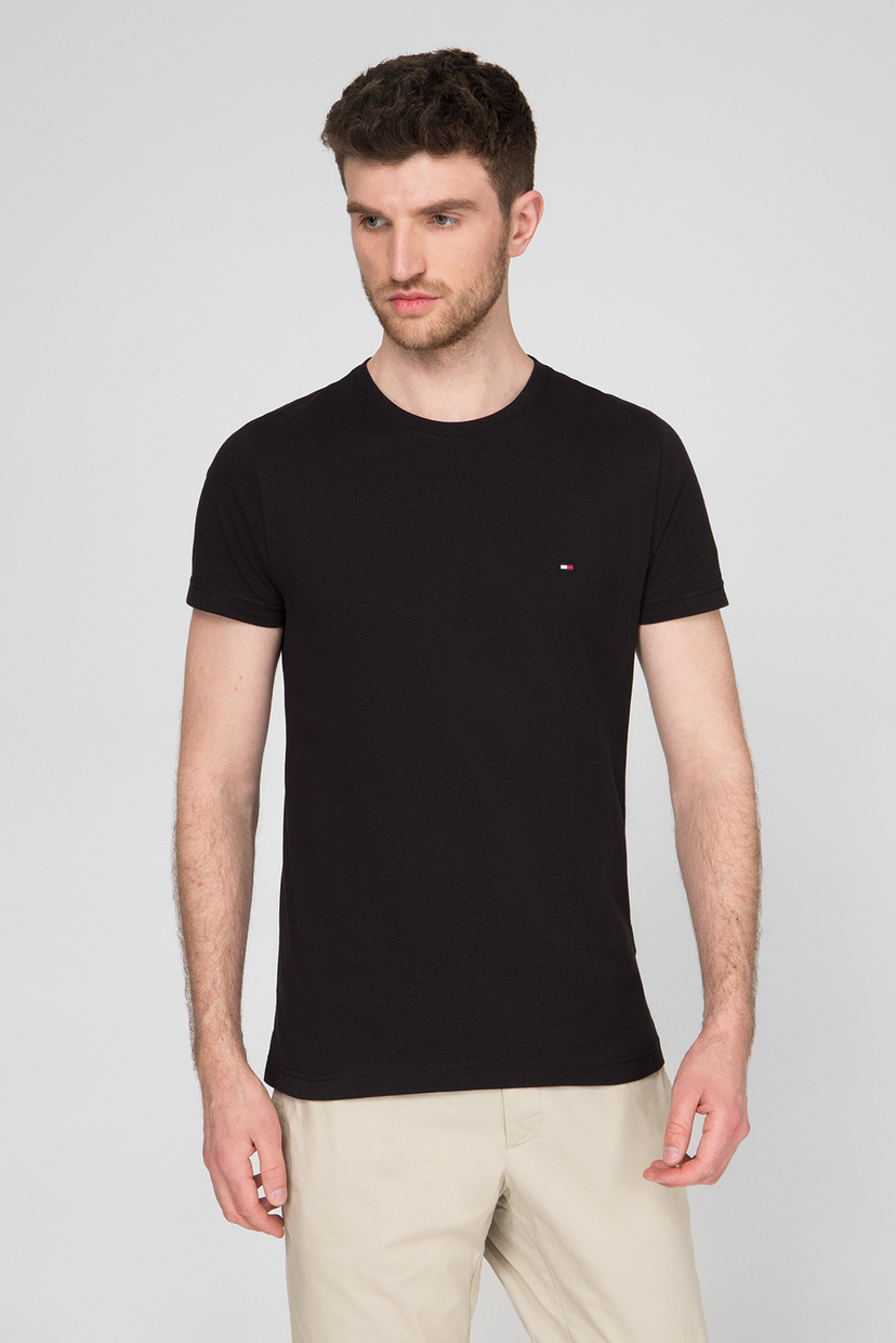 

Мужская черная футболка ESSENTIAL COTTON Tommy Hilfiger M MW0MW13344