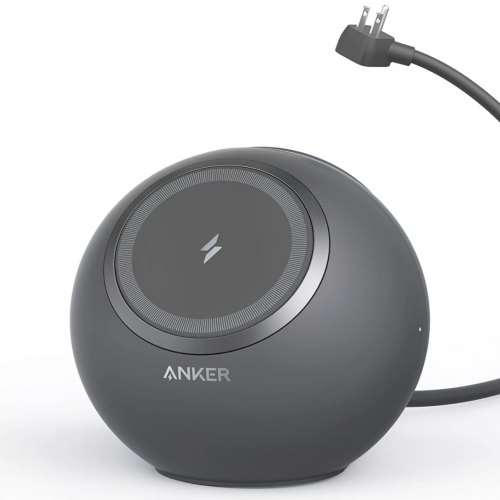 Магнитная настольная зарядная станция Anker Magsafe 637 MagGo Gray ...