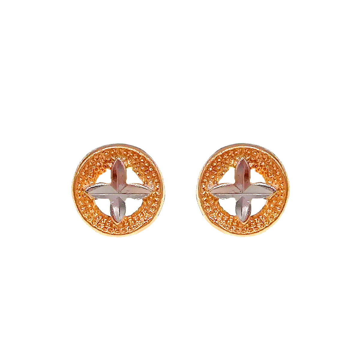 

Серьги Xuping из медицинского золота, позолота 18K + родий, 24509