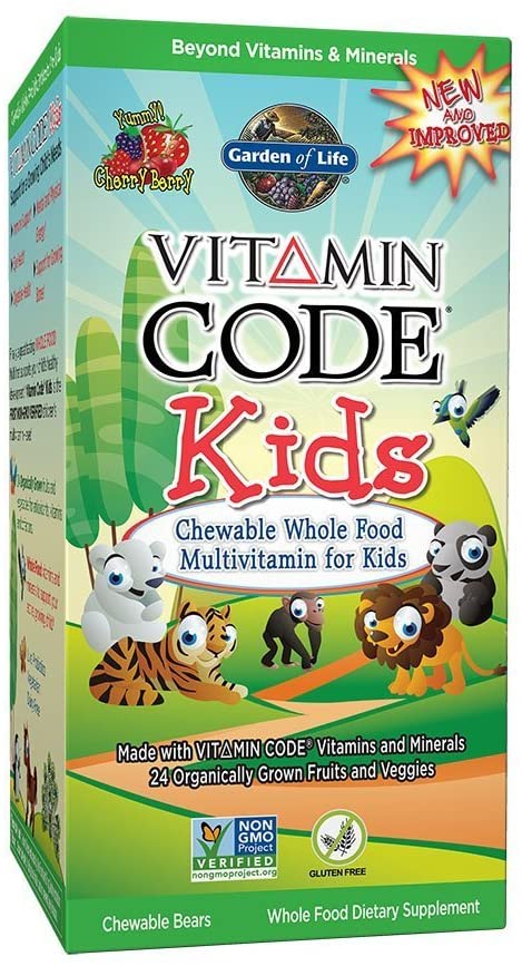 

Витамины Garden of Life Vitamin Code Kids Multivitamin 60 таблеток Ягода (4384302707)