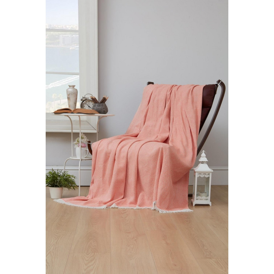 

Плед-накидка Eponj Home - Denizli Grapon 190*220 turuncu