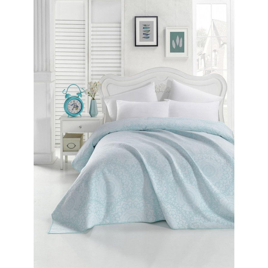 

Покрывало жаккардовое Eponj Home - Mandala suyesil зеленый 200*230