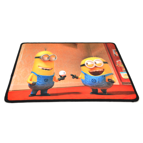 

Коврик 290*250 тканевой Minions с боковой прошивкой, толщина 3 мм, Пакет