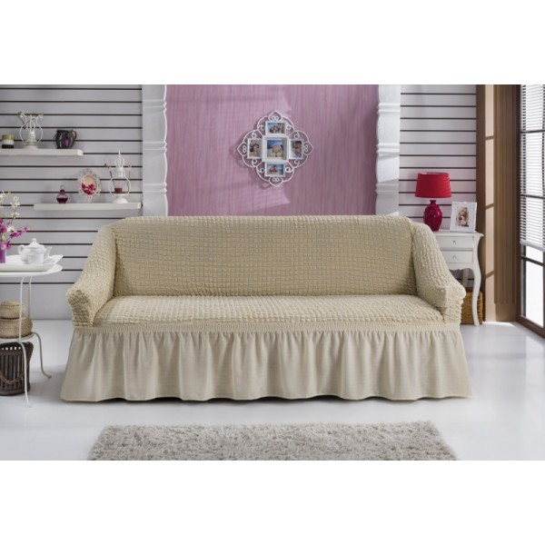 

Чехол на диван с юбкой Молочный Home Collection Evibu Турция 50052