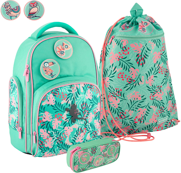 

Школьный набор Kite рюкзак + пенал + сумка для обуви SET_K20-706M-5 Tropical