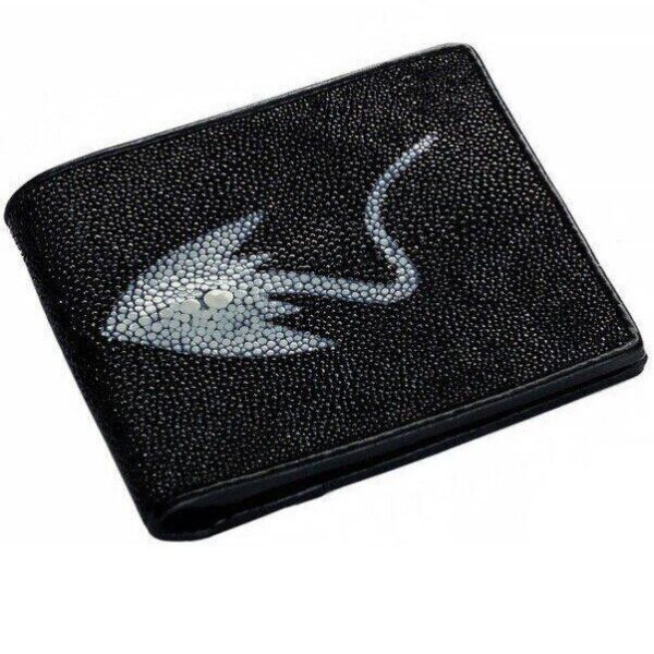 

Женский черный кошелек из кожи ската Ekzotic Leather stw31