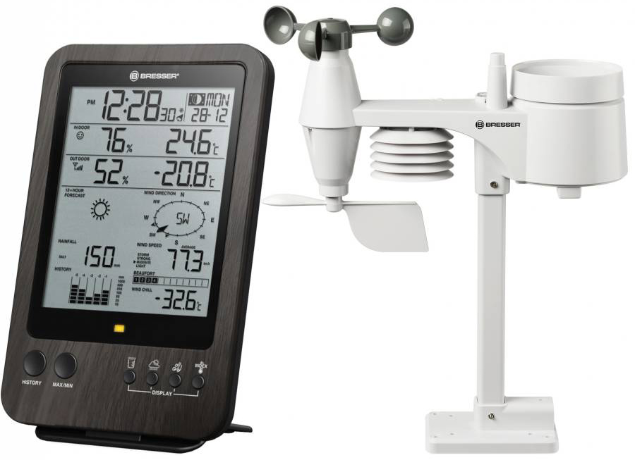 

Метеостанция Bresser Weather Center 5-in-1 WTW Wooden