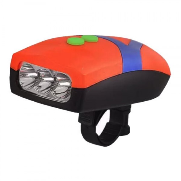 

Фонарь велосипедный Digital FY-037-3LED с функцией звонка , 3хААА , waterproof